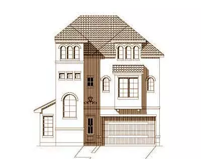 European house plans 19-1636 - front exterior, 3,438 sq ft, 3 bed, 3 bath house plans | Monster House Plans
