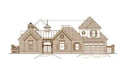 Tuscan house plans 19-1640 - front exterior, 4,139 sq ft, 3 bed, 3 bath house plans | Monster House Plans