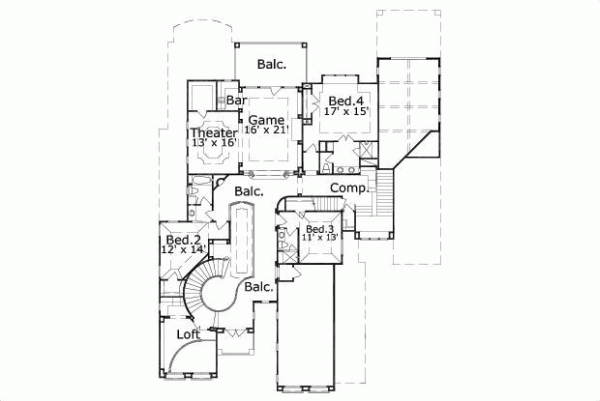 Upper/Second Floor Plan:19-1648