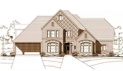 Traditional house plans 19-165 - front exterior, 4,805 sq ft, 5 bed, 3 bath house plans | Monster House Plans
