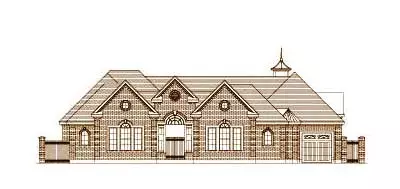 Traditional house plans 19-1650 - front exterior, 4,321 sq ft, 4 bed, 4 bath house plans | Monster House Plans