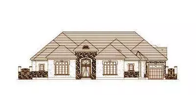 Tuscan house plans 19-1651 - front exterior, 4,321 sq ft, 4 bed, 4 bath house plans | Monster House Plans