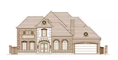 European house plans 19-1656 - front exterior, 5,514 sq ft, 6 bed, 5 bath house plans | Monster House Plans