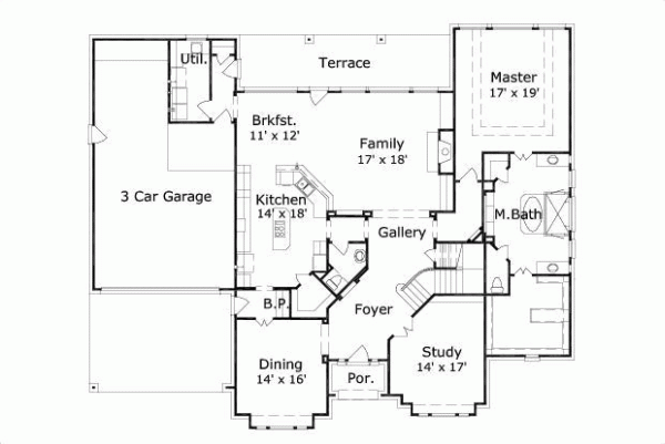 Main Floor Plan: 19-166