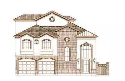 Traditional house plans 19-1668 - front exterior, 3,548 sq ft, 3 bed, 3 bath house plans | Monster House Plans