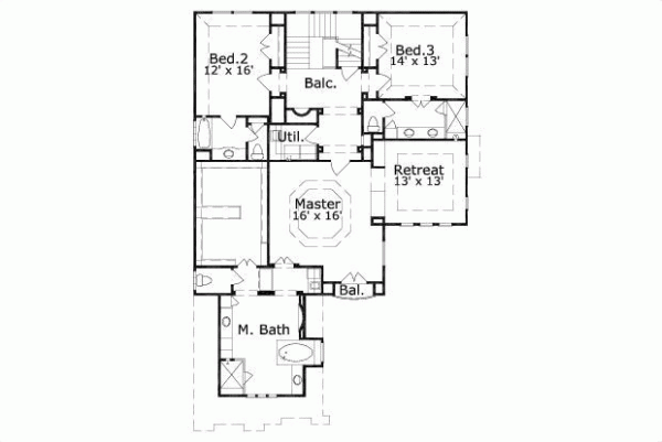 Upper/Second Floor Plan:19-1674