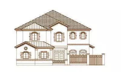 French Country house plans 19-1675 - front exterior, 3,768 sq ft, 3 bed, 3 bath house plans | Monster House Plans