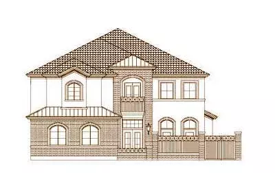 Traditional house plans 19-1676 - front exterior, 3,774 sq ft, 3 bed, 3 bath house plans | Monster House Plans