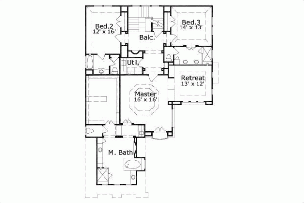 Upper/Second Floor Plan:19-1677