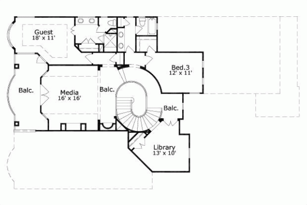 Upper/Second Floor Plan:19-1686