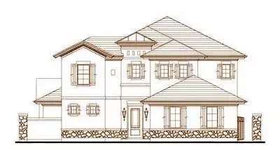 Tuscan house plans 19-1687 - front exterior, 3,526 sq ft, 4 bed, 3 bath house plans | Monster House Plans