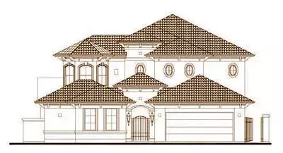 Mediterranean house plans 19-1688 - front exterior, 3,880 sq ft, 5 bed, 4 bath house plans | Monster House Plans