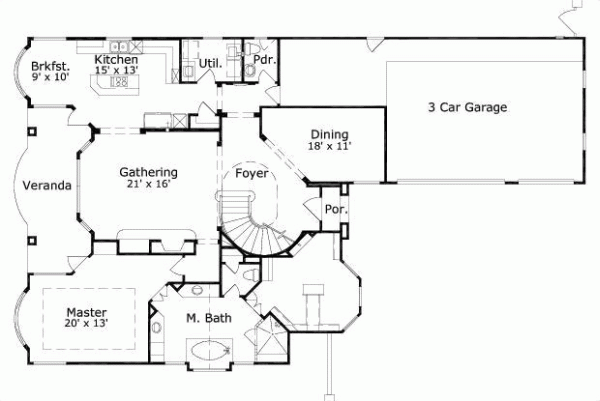 Main Floor Plan: 19-1691