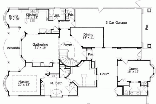 Main Floor Plan: 19-1692