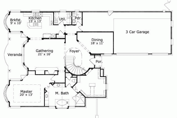 Main Floor Plan: 19-1693