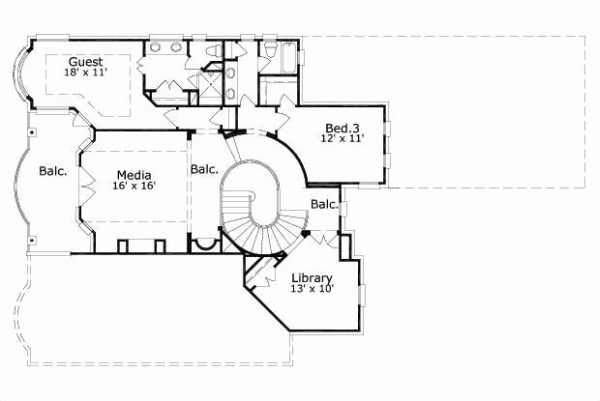 Upper/Second Floor Plan:19-1693