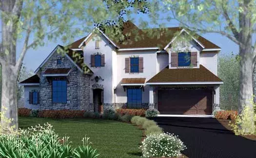 European house plans 19-1694 - front exterior, 4,783 sq ft, 4 bed, 3 bath house plans | Monster House Plans