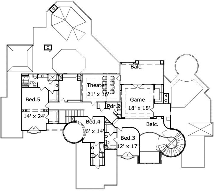 Upper/Second Floor Plan:19-1697