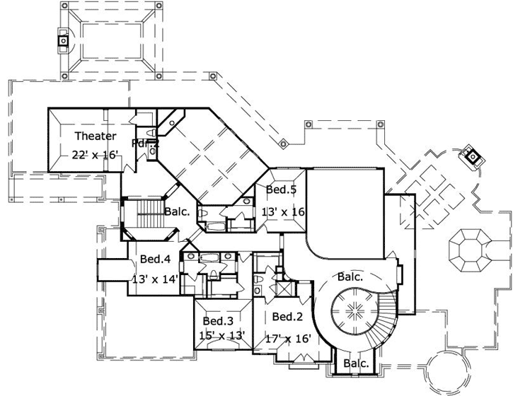 Upper/Second Floor Plan:19-1698