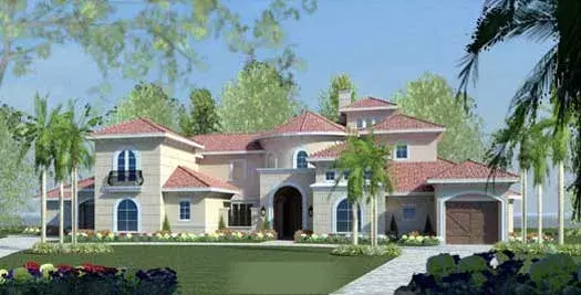 European house plans 19-1699 - front exterior, 10,526 sq ft, 4 bed, 5 bath house plans | Monster House Plans