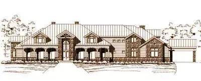 Country house plans 19-170 - front exterior, 8,893 sq ft, 6 bed, 6 bath house plans | Monster House Plans
