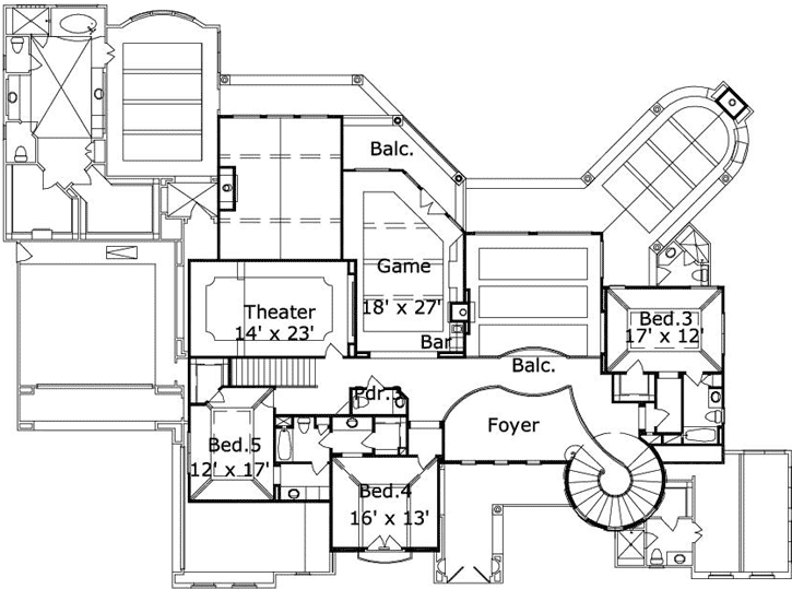 Upper/Second Floor Plan:19-1700