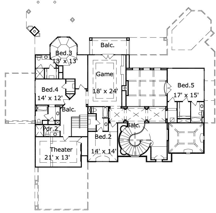 Upper/Second Floor Plan:19-1701