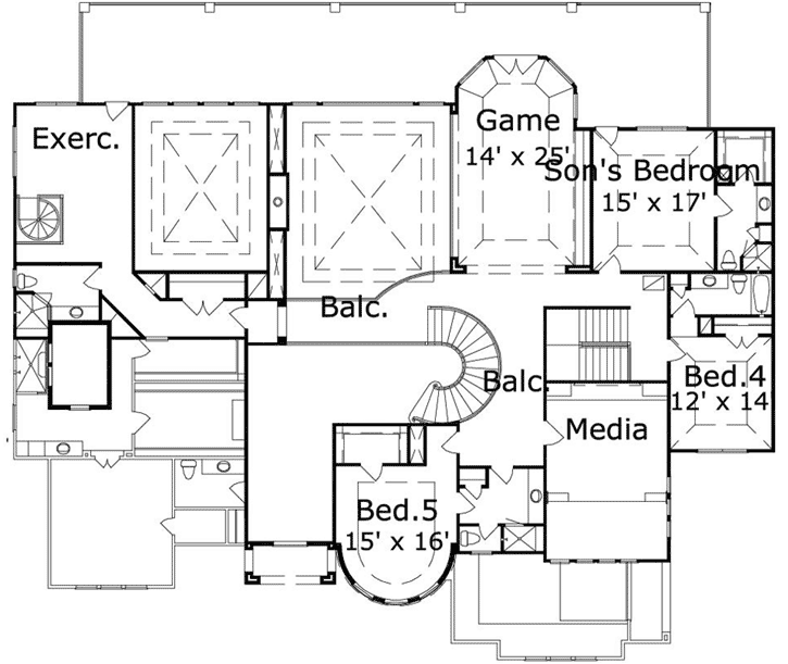 Upper/Second Floor Plan:19-1718
