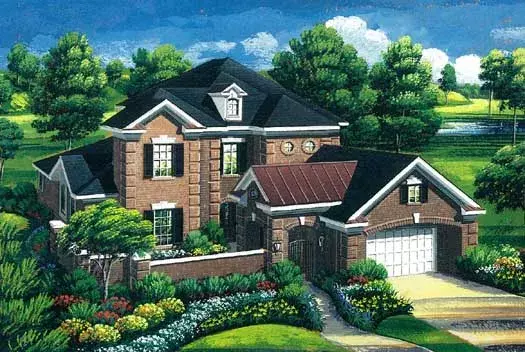 Traditional house plans 19-1724 - front exterior, 3,708 sq ft, 4 bed, 3 bath house plans | Monster House Plans