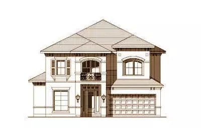 Mediterranean house plans 19-173 - front exterior, 3,544 sq ft, 4 bed, 4 bath house plans | Monster House Plans