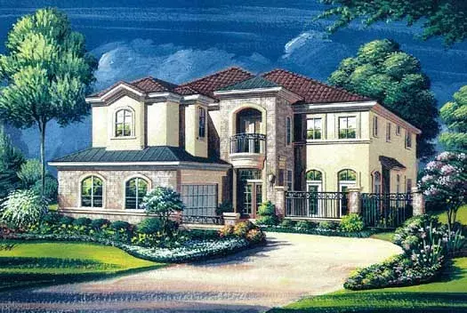 Traditional house plans 19-1731 - front exterior, 3,468 sq ft, 3 bed, 3 bath house plans | Monster House Plans