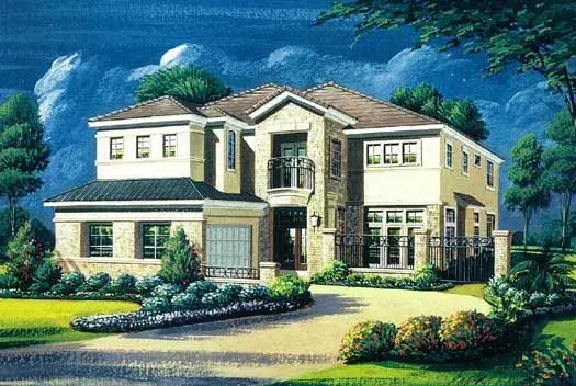 Traditional house plans 19-1732 - front exterior, 3,436 sq ft, 3 bed, 3 bath house plans | Monster House Plans