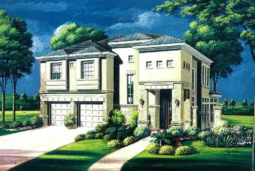 Traditional house plans 19-1736 - front exterior, 3,070 sq ft, 3 bed, 2 bath house plans | Monster House Plans
