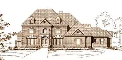 Traditional house plans 19-174 - front exterior, 5,898 sq ft, 4 bed, 4 bath house plans | Monster House Plans