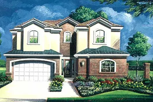 Traditional house plans 19-1742 - front exterior, 3,330 sq ft, 4 bed, 3 bath house plans | Monster House Plans