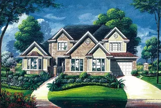 Traditional house plans 19-1761 - front exterior, 4,886 sq ft, 5 bed, 4 bath house plans | Monster House Plans