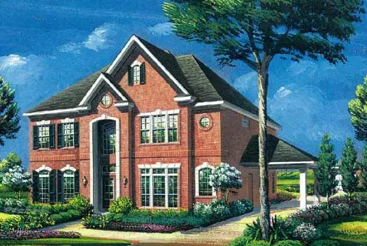 European house plans 19-1776 - front exterior, 3,907 sq ft, 5 bed, 2 bath house plans | Monster House Plans