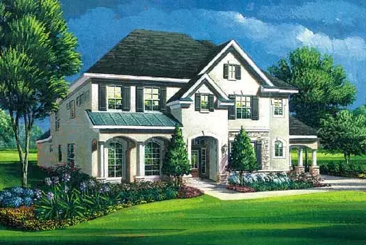 Traditional house plans 19-1777 - front exterior, 3,817 sq ft, 5 bed, 3 bath house plans | Monster House Plans