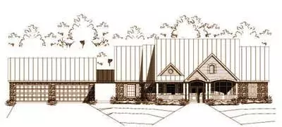 Country house plans 19-178 - front exterior, 2,843 sq ft, 3 bed, 3 bath house plans | Monster House Plans
