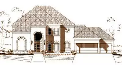 Traditional house plans 19-179 - front exterior, 4,133 sq ft, 5 bed, 3 bath house plans | Monster House Plans