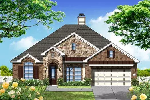 Traditional house plans 19-1790 - front exterior, 2,758 sq ft, 4 bed, 3 bath house plans | Monster House Plans