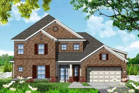 Traditional house plans 19-1793 - front exterior, 2,802 sq ft, 5 bed, 3 bath house plans | Monster House Plans