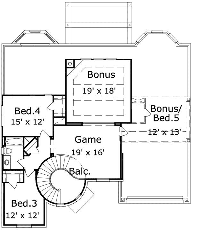 Upper/Second Floor Plan:19-1796