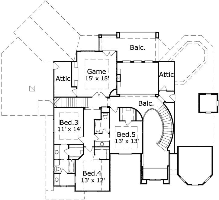 Upper/Second Floor Plan:19-1819