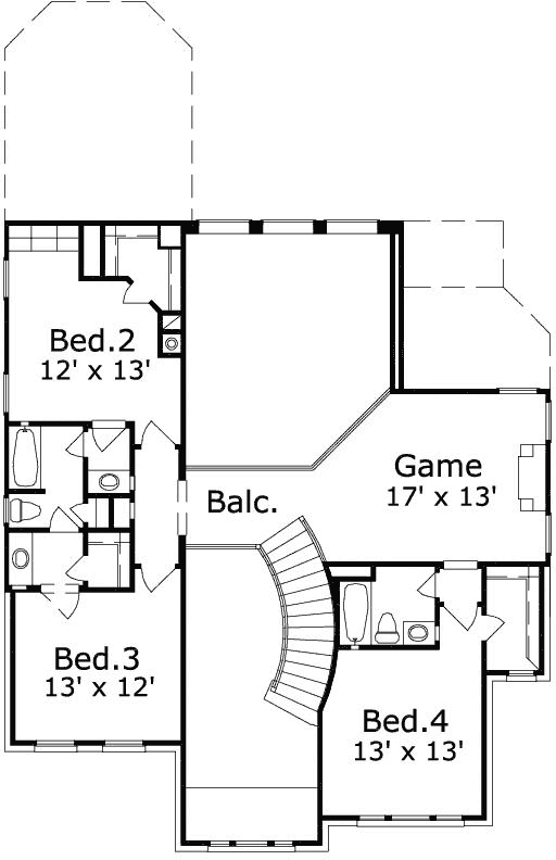 Upper/Second Floor Plan:19-1822