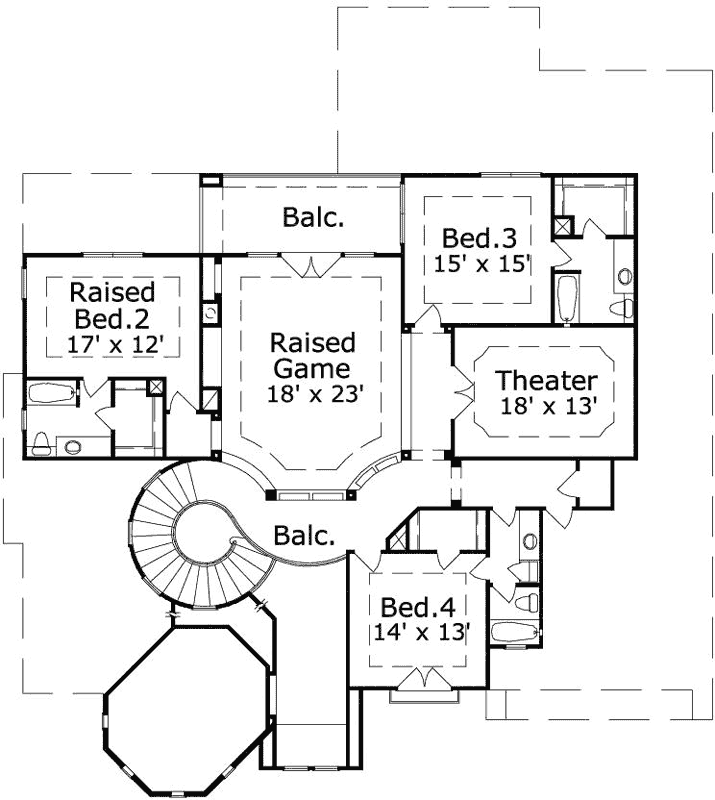 Upper/Second Floor Plan:19-1834