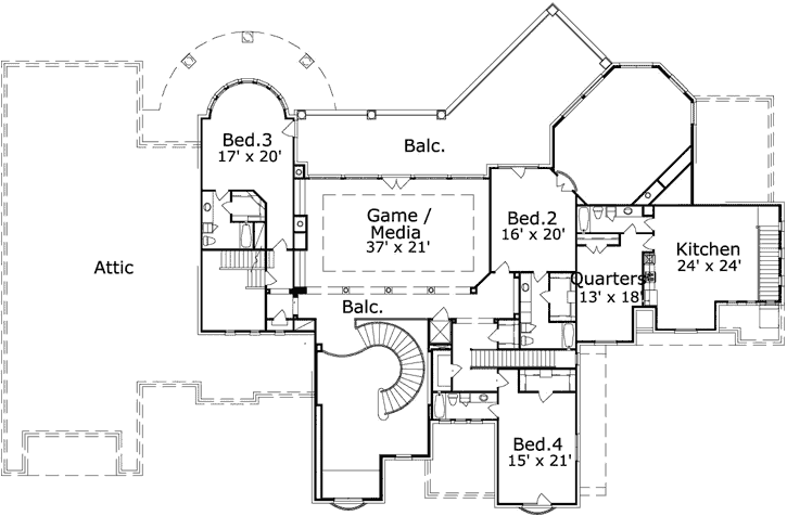 Upper/Second Floor Plan:19-1837