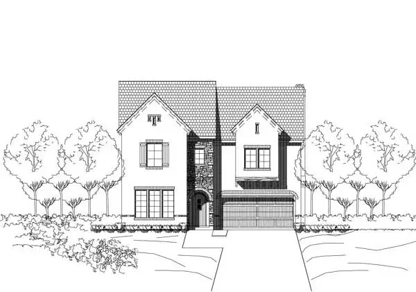 Tuscan house plans 19-1859 - front exterior, 4,484 sq ft, 4 bed, 3 bath house plans | Monster House Plans