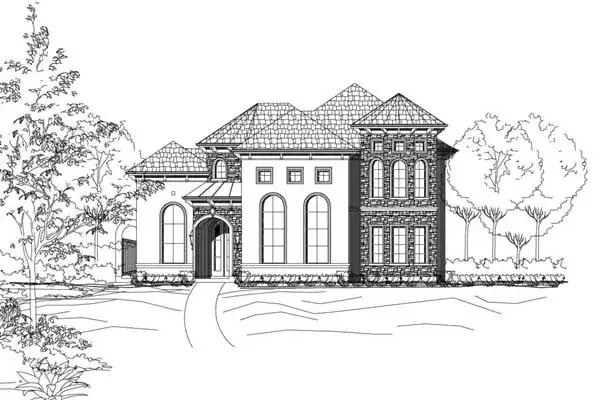 Mediterranean house plans 19-1890 - front exterior, 4,842 sq ft, 4 bed, 4 bath house plans | Monster House Plans