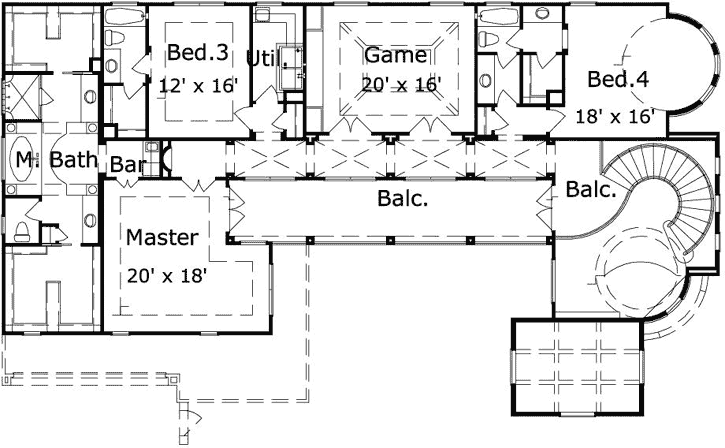 Upper/Second Floor Plan:19-1890